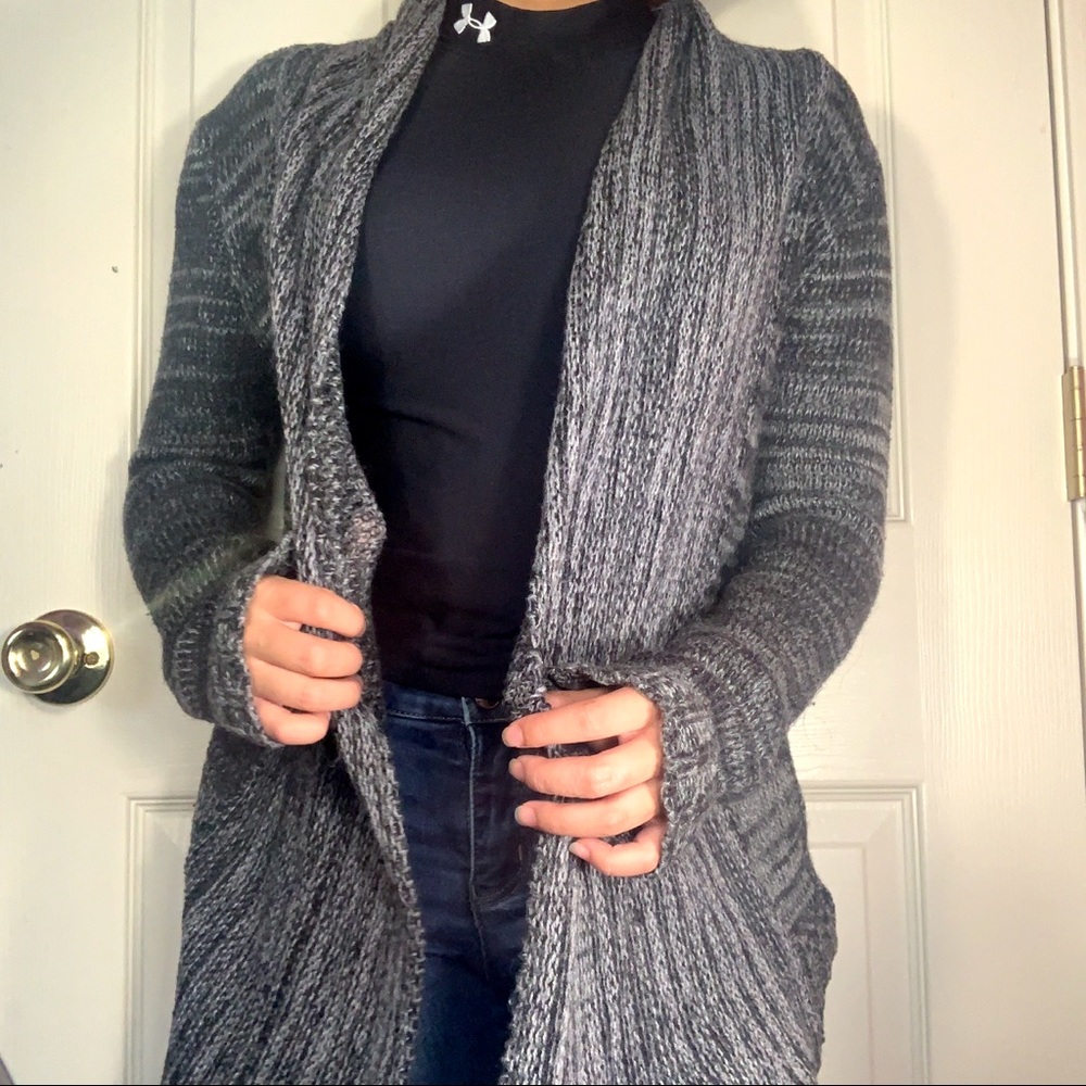 grey sweater